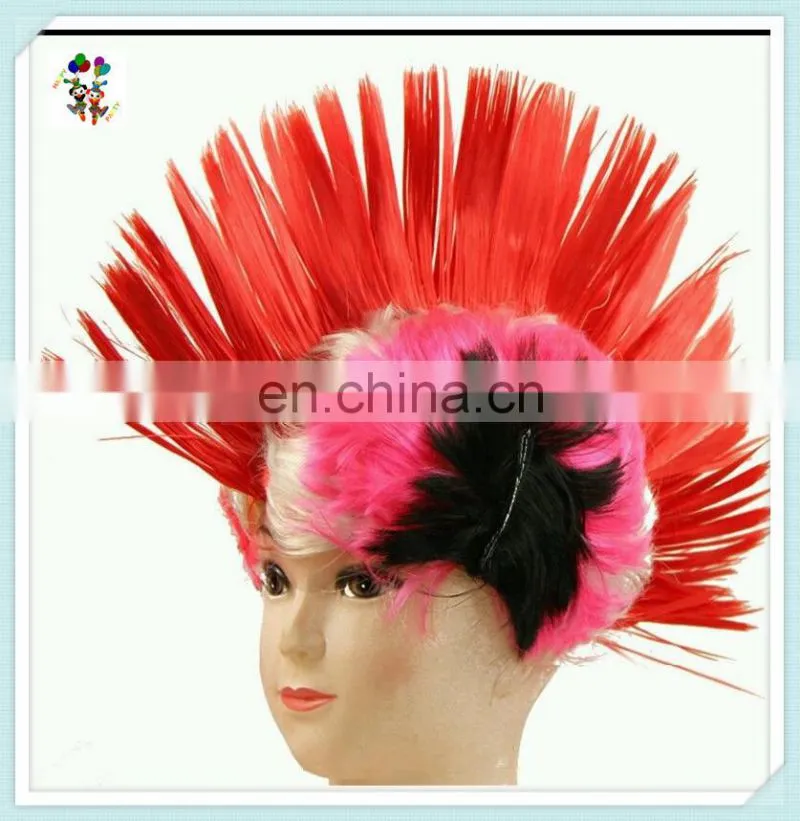 Party Mixed Colors Synthetic Punk Spike Mohawk Wigs HPC-0043