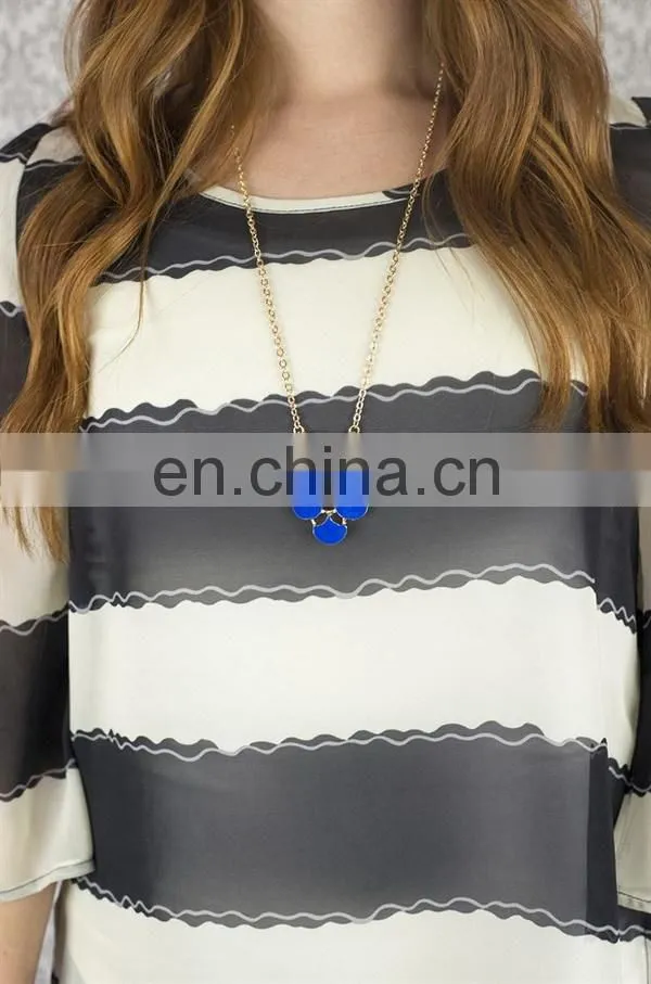Fashion Dourado Mapa Smooth Gold Bar Necklace Empty All US State Map Necklace