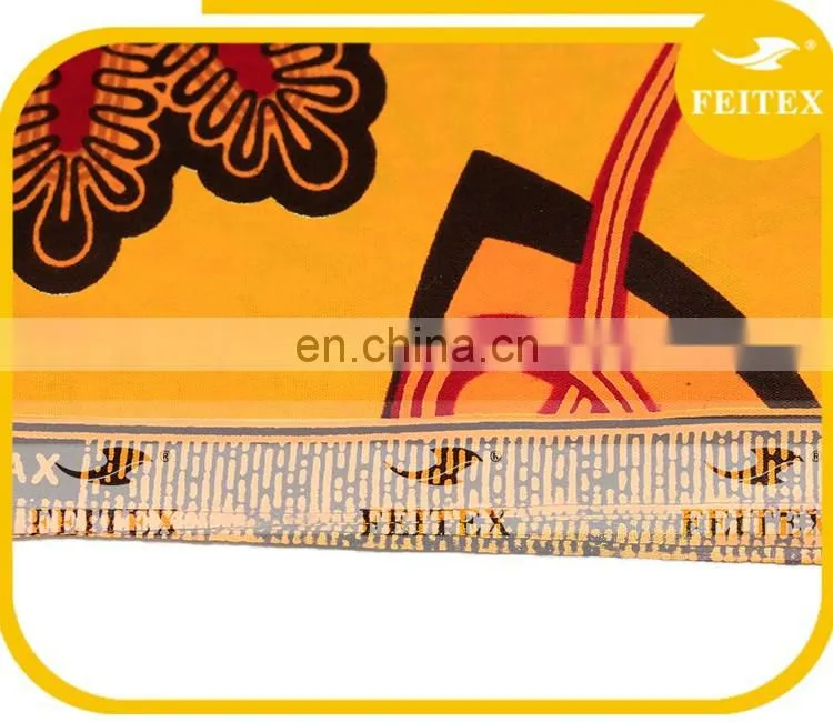 High Quality Super Wax Hollandais Cotton Textile Fabric for African Clothes