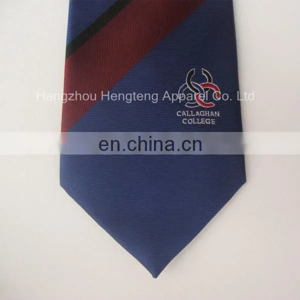 100% Polyester Tie with customer logo