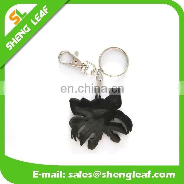 3d cartoon character customized soft pvc rubber keychain