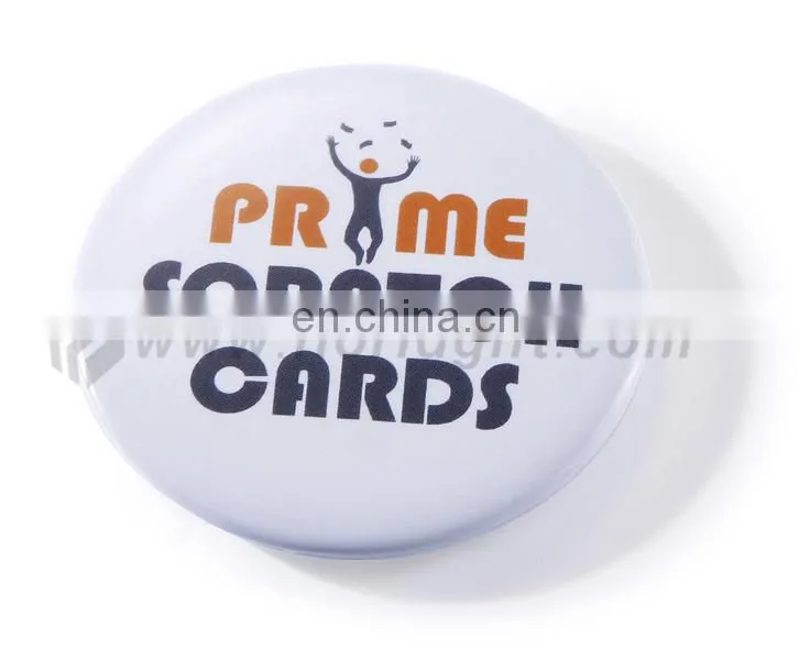 OEM tin bottle opener fridge magnet , round shaped 58mm size Magnetic bottle opener