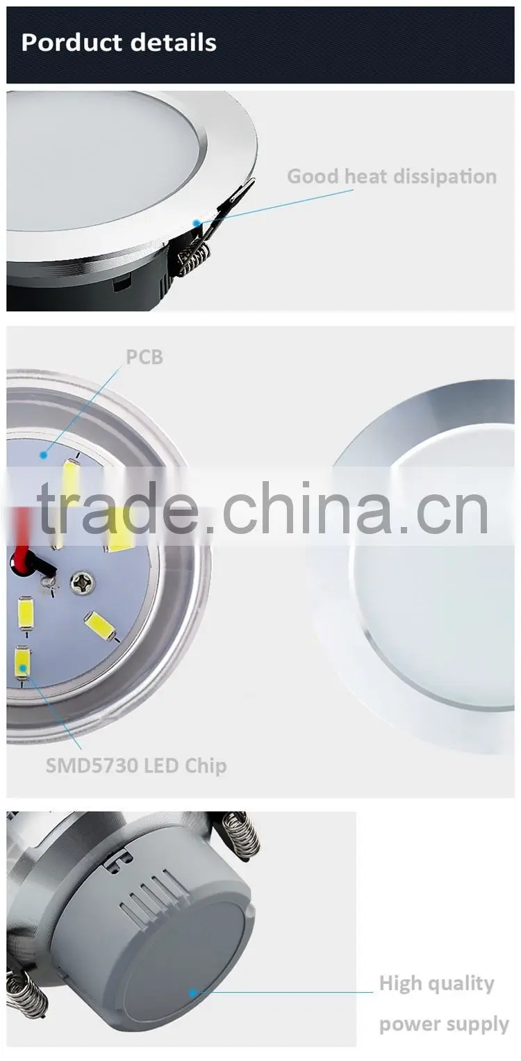 Cool white warm white color led recessed downlight housing