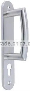 P03LP03-OV:Hollow Stainless Steel Lever Door with Plate