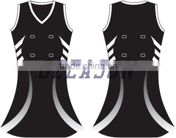 Custom design team sport women netball uniforms, netball dresses,netball bibs