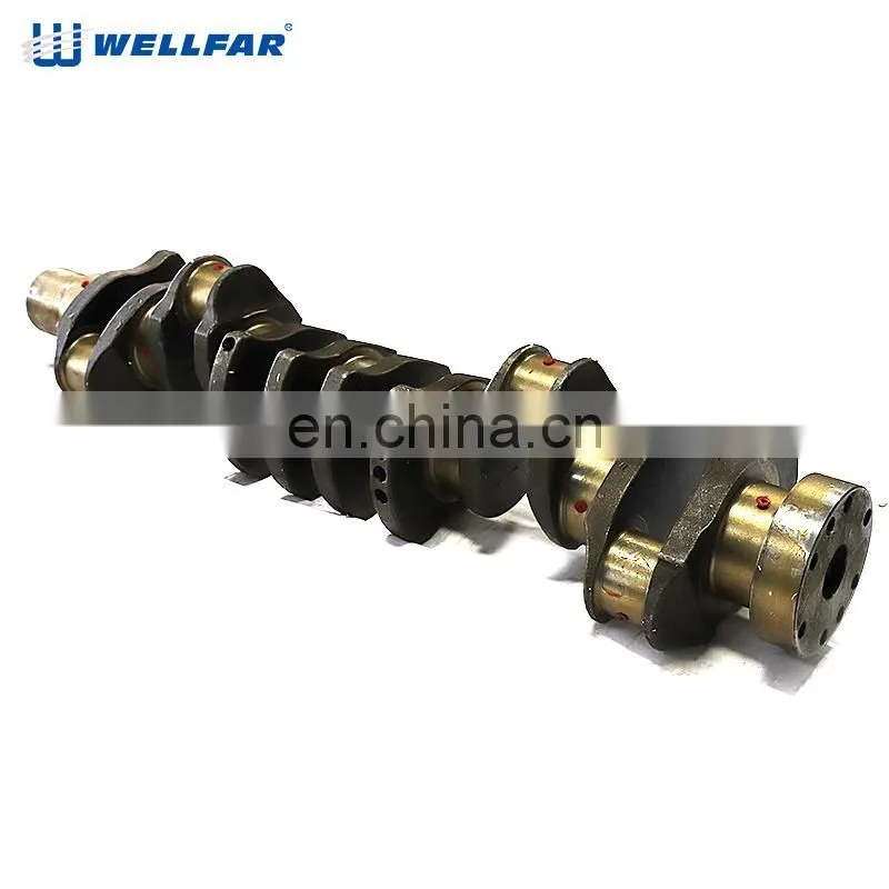 Well-treated Forged Steel Truck Engine Crankshaft for Kamatsu 6D125 6151-31-1110