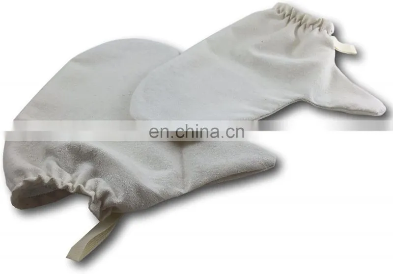 100% Silk Glove Mitten, Garshana Glove, Ayuervedic Dry Massage Glove
