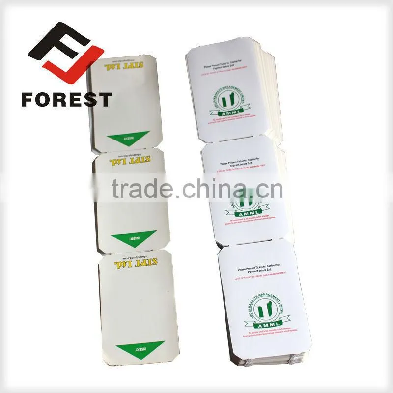 anti-counterfeit event ticket, printing barcode parking ticket