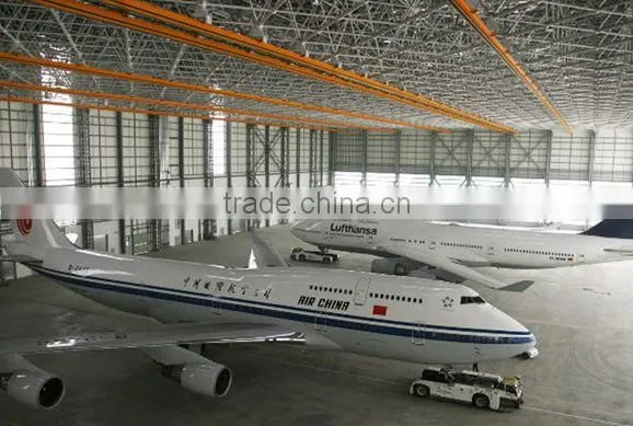 Best selling customized steel space frame prefabricated hangar