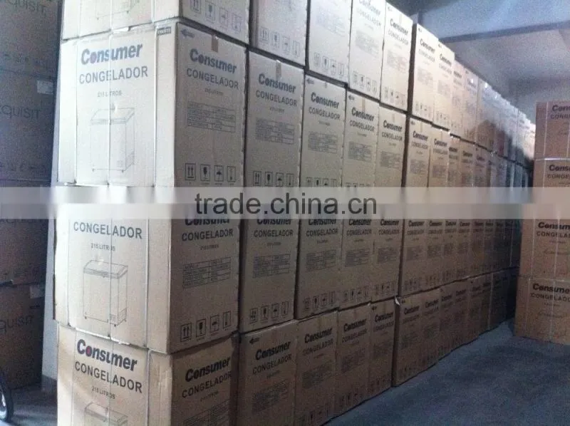 Hot selling Solid door top open door chest deep freezer cabinet