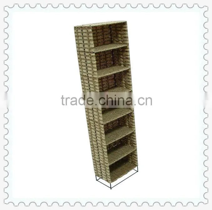 7 layers seagrass handwoven decorative cd storage