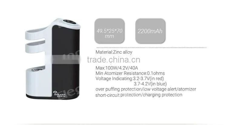 2016 Latest Built In LiPo Battery Teslacigs Stealth Mod, 100W Tesla Stealth Mod