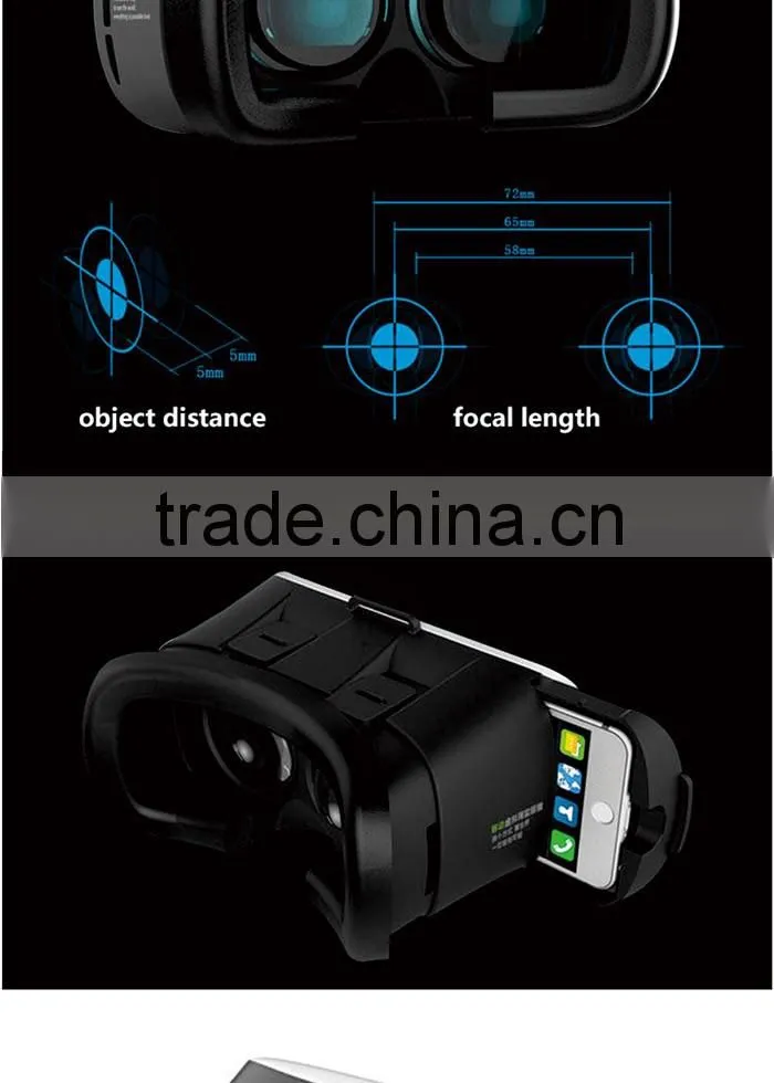 2016 NEW Innovative 3rd Generation Virtual Reality Glasses,VR Box,VR Glasses with bluetooth remote