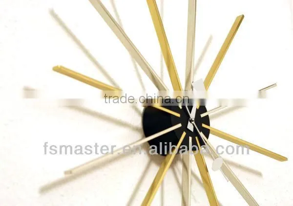Copper star wall clock