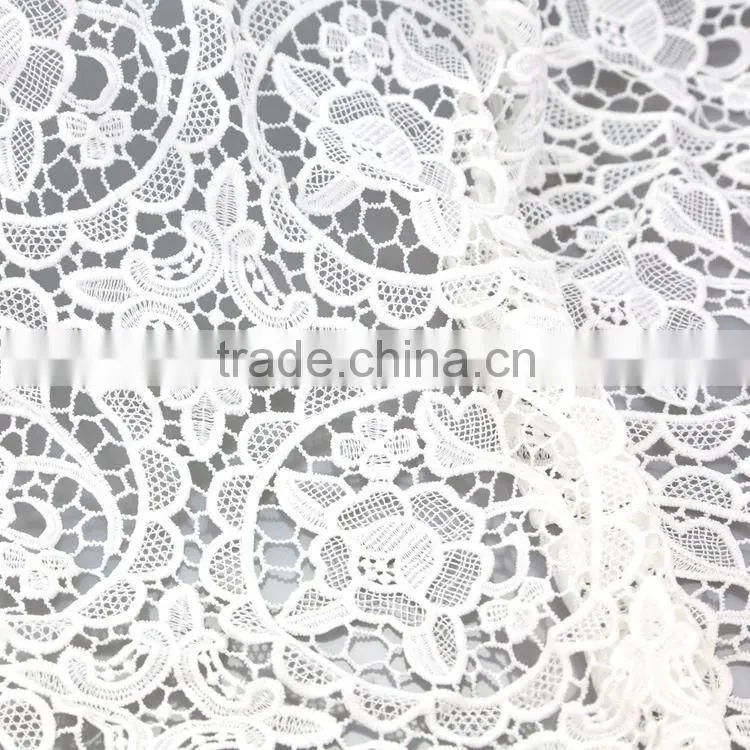Chinese Manufacturer cutwork embroidery dress types of net lace fabric with meticulous care design