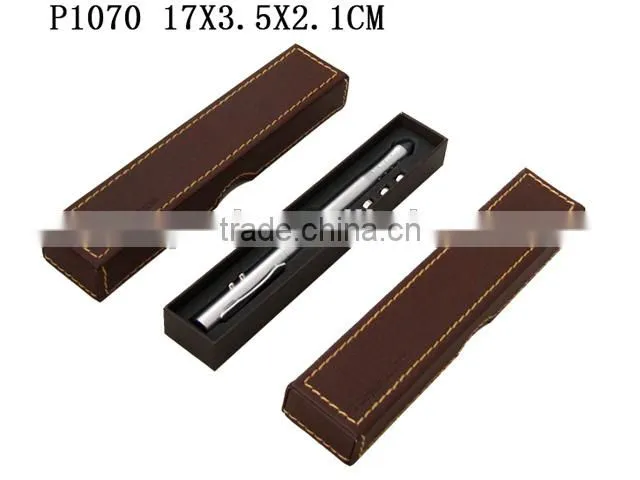 Faux Leather Stitched Electronic Pen Gift Box