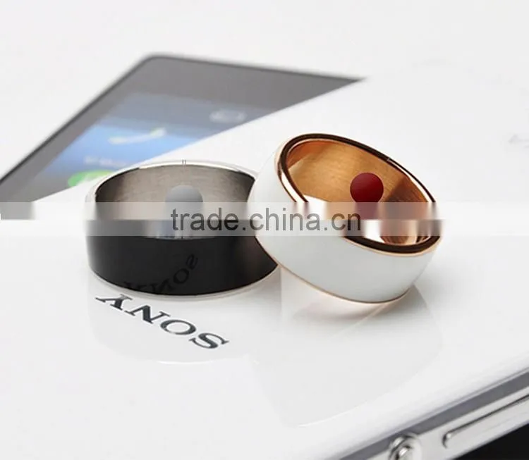Multi-function titanium material smart ring, share/unlock/trasmit functions nfc smart ring for nfc phone