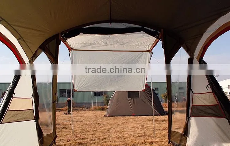 Large Big House Tent Tourism 3 Person Family Camping Cheap Best Waterproof Family Tents
