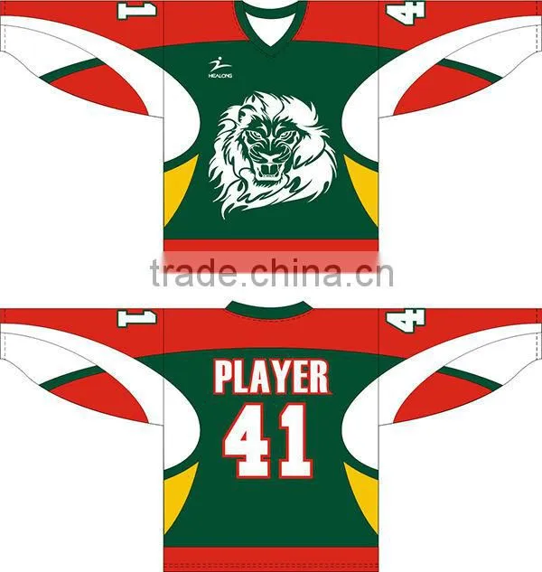 Excellent wholesale design sublimation ice hockey jersey