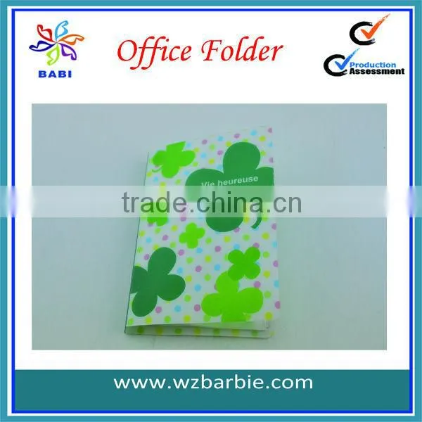 plastic folder/plastic file folder/office plastic folder