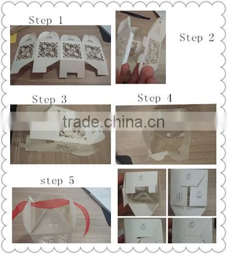 laser cut paper craft light 3D star