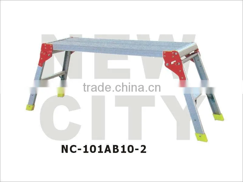 American supermarkets Hot sale Adjustable Aluminium Platform Ladder