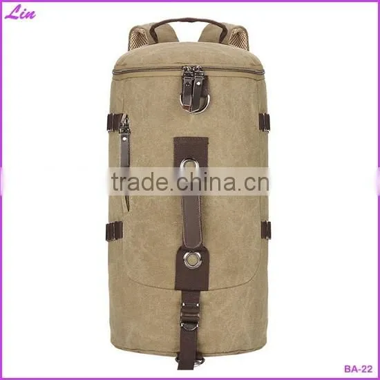 Large capacity man travel bag outdoor mountaineering backpack men bags hiking camping canvas bucket shoulder bag