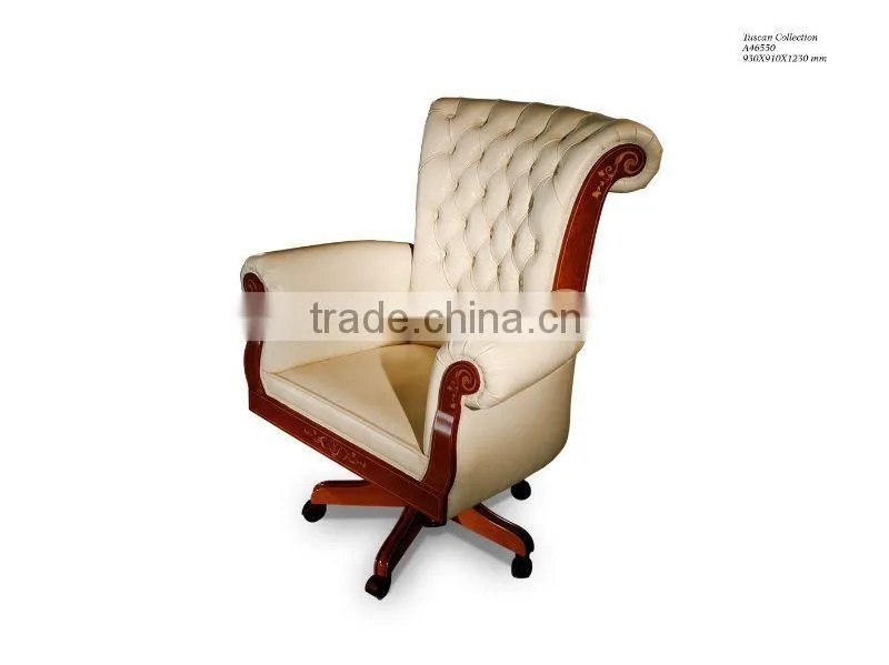Classic arab design office furniture solid wood office desk and chair European style bookcase