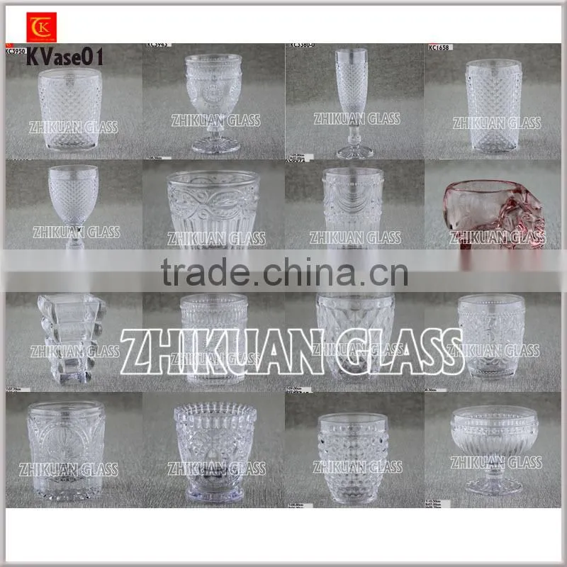 Hand Blown colored glass vase on alibaba china