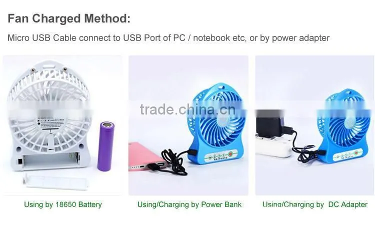 Funny style Easy Carry Pocket Mini Powerful 3 hight speed fan for Family Travelling