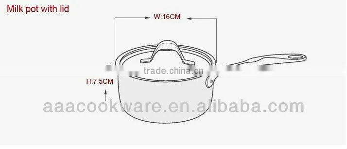 Professional hard-anodized Aluminium kitchenware/cookware with stainless steel lid