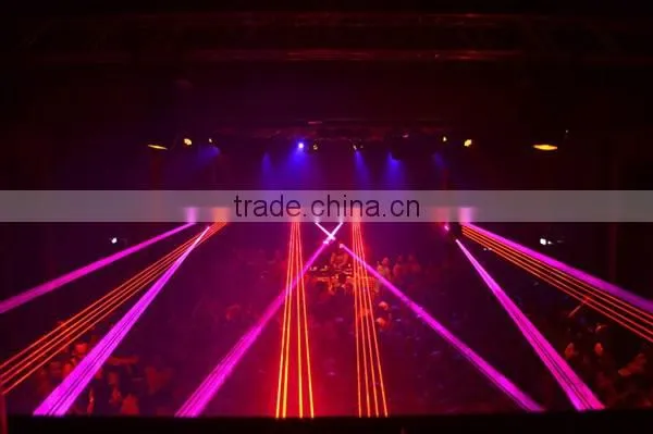 Stage lighting pure diode 8 heads red single beam laser light