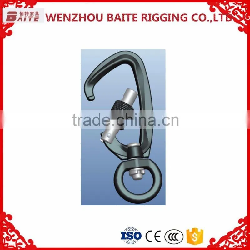 wholesale high quality capacity breaking strength swivel aluminum hook