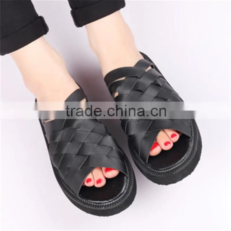 Handmade knitted slippers socks with leather sole online wholesale shop slippers