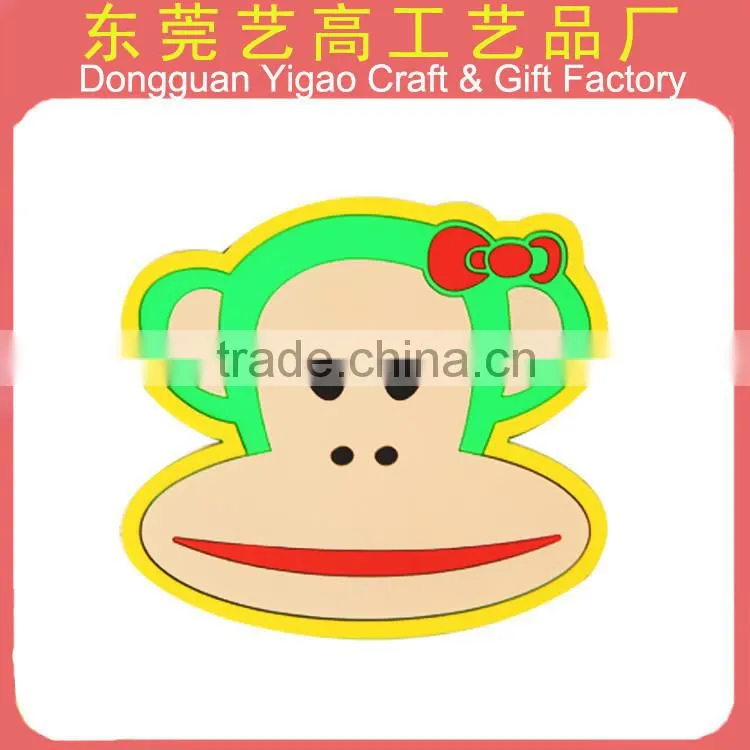 3D embossed PVC souvenir fridge sticker for business gifts