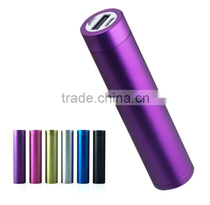 AWC317 Custom Logo Tube charger 18650 power bank 2600mahshenzhen