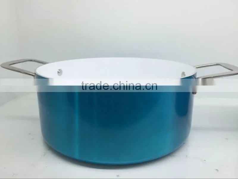 Durable de alta calidad olla grande olla crisol comun cazuela antiadherente