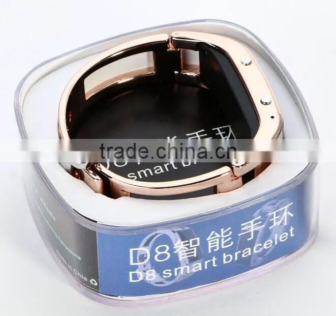 Smart bluetooth bracelet D8 with camera remote control and sleep management