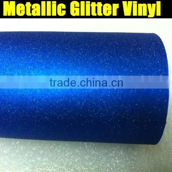 Blue metallic carbon fiber film with air free bubbles 1.52*20m per roll
