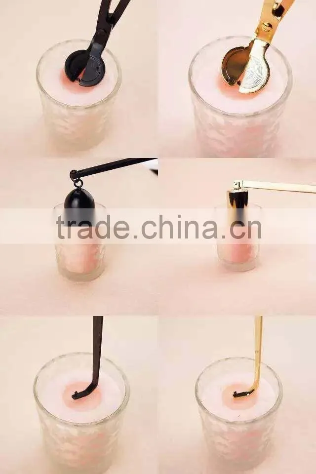 Gold plasting Candle suppressor snuffer candle bell for extinguish candlelight