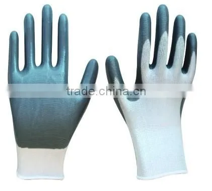 High quality oil resistant 18G seamless blue nylon inner gloves liner price