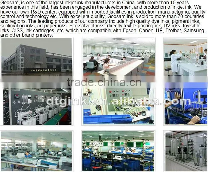 Direct to Garment Textile Printing ink for Kornit Avalanche 951 T-Shirt Printer