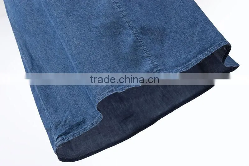 2015 fashion Hot Girl Sexy Backless Cross Spaghtti Strap Denim Dress