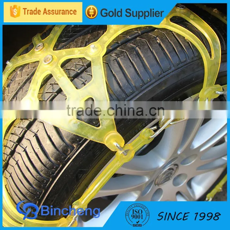 Anti skid tyre protection chain rubber snow chain