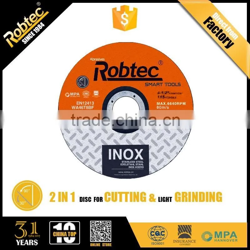 ROBTEC Cutting Cut off disc for Inox Stainless Steel