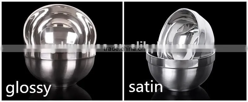Bulk Household Soup Bowl Stainless Steel Mixing Bowl