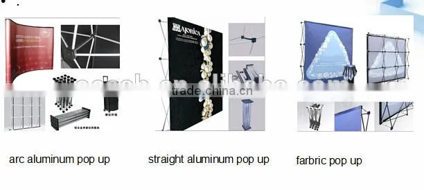 large banner stand arc shape pop up display
