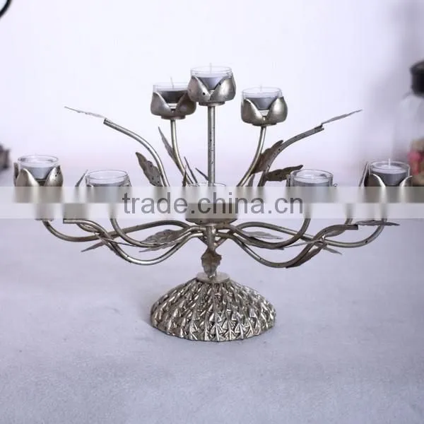 Christmas promotion gift products for resin antique candle holders
