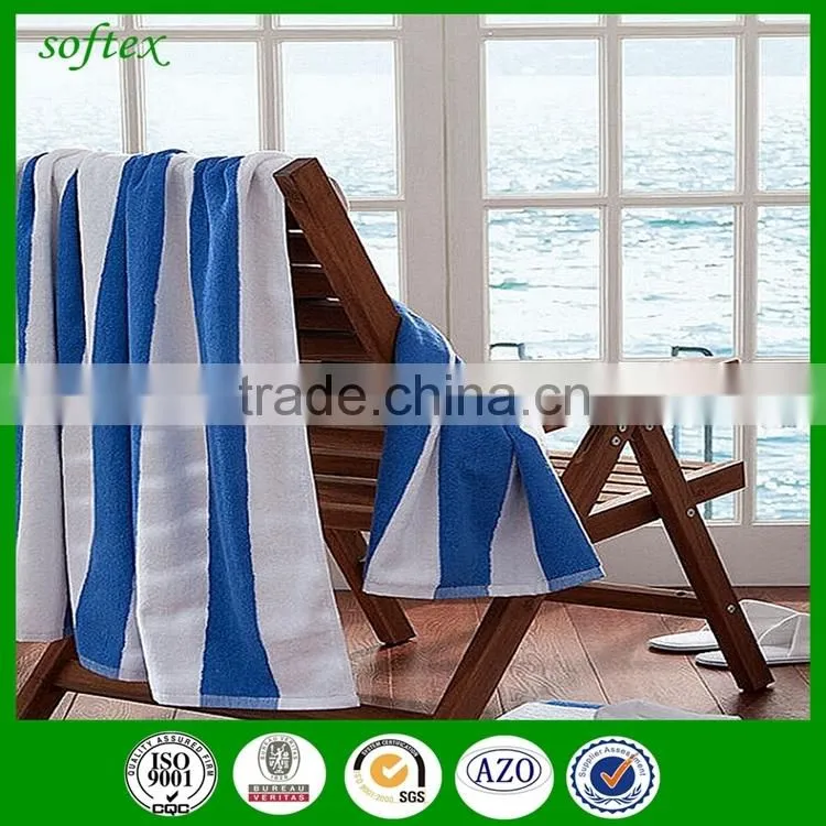 china manufacturer 30X60 cotton cabana stripe beach towel uk