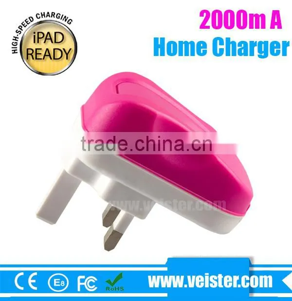 single port USB 5v2.1A Travel charger Wholesale Customized